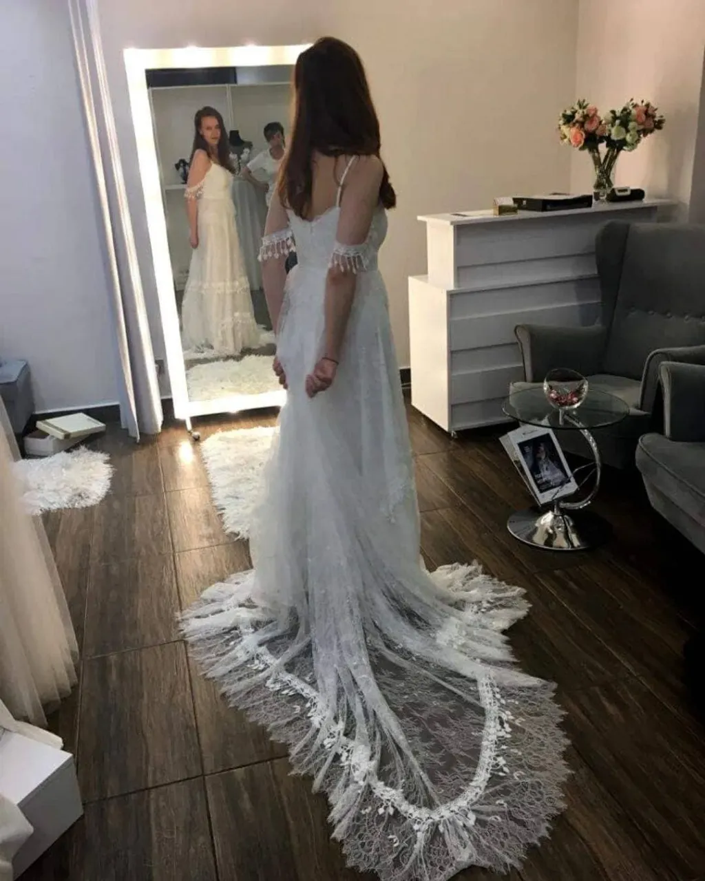 Here another realization of a custom-made wedding dress. 😍We made the dress according to the inspiration chosen by our Bride. 🥰 The style of the wedding dress has been tailored to the shape of our Bride so that she looks beautiful on her wedding day! 😉
---
Handmade wedding dresses and evening dresses. Buy dress or make custom order on our Etsy shop - link in bio 👆

#weddingdress #bohobride #bohowedding #bohodress #bohodresses #hippiebride #hippiewedding #hippiedress #bridetobe #wedding #weddingdresses #bride2020 #2020wedding #bohoweddingdress #bohostyle #hippieweddingdress #hippiestyle