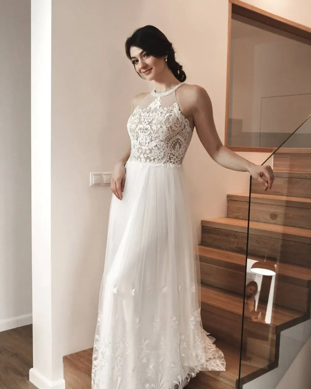 What do you think about a halter neck wedding dress? Do you prefer deep sexy necklines or richly decorated necklines almost up to the neck? 🥰

👉 In the photo, Olga wedding dress - https://www.etsy.com/listing/809540891
---
Handmade wedding and evening dresses. Buy ready dress or make online custom order in our Etsy shop.
 ---
#halterweddingdress #halterbridalgown #laceweddingdress #lacebridalgown #satinweddingdress #satinbridalgown #tulleweddingdress #tullebridalgown #perlsweddingdress #peralsbridalgown #offwhiteweddingdress #offwhitebridalgown #weddingdress2020 #bridalgown2020 #bridetobe2020 #bridettobe2021 #bridetobe2020 #personalizedweddingdress #personalizedbridalgown #customweddingdress #custombridalgown #sewingweddingdress #sewingbridalgown #onlineweddingdress #onlinebridalgown #weddingdressshop #bridalgownshop #weddingatelier
 ---
Model: Tanya Parkhomenko
MUA: Ola Hajto
Photos: Ninel Zakaryan