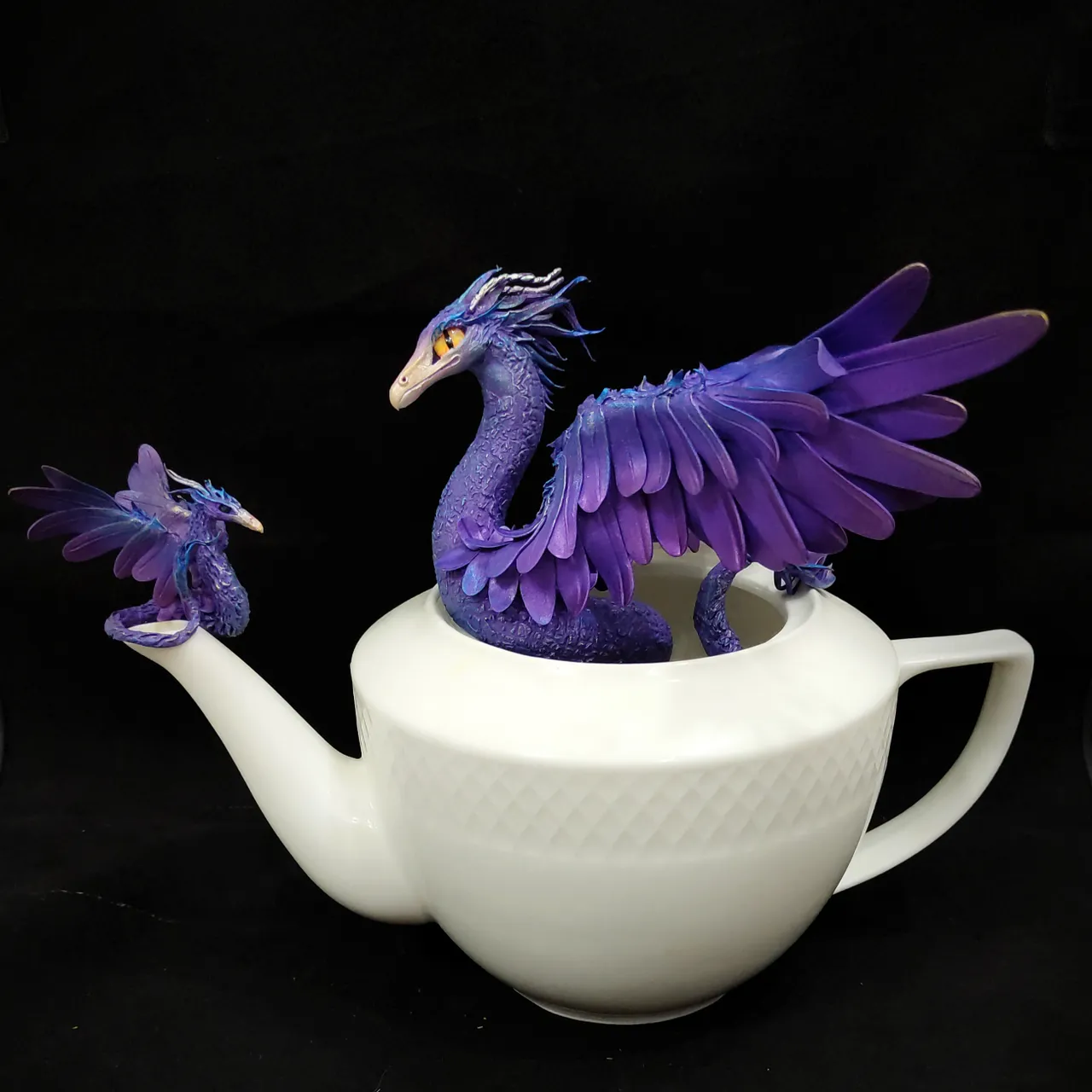 I sculpted these fantasy animals.