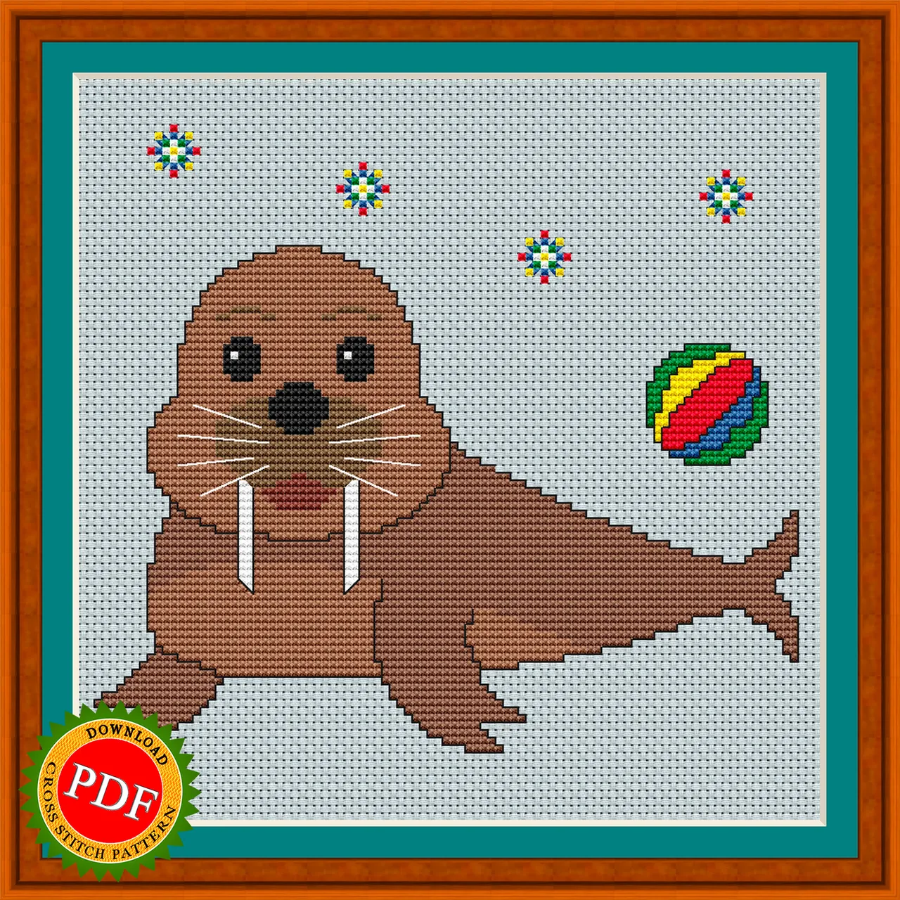 🌊 Are you feeling crafty and looking for a new project? Look no further than my "#Walrus #CrossStitchPattern"! This playful design features a cute #walruscub, perfect for adding a touch of fun and whimsy to your home decor. The pattern is easy to follow, making it a great choice for beginner or experienced #crossstitchers. Bring the charm of the ocean into your home with this adorable walrus cub design. So grab your needles and thread, and get ready to create a unique piece of art with our Walrus #CrossStitch #Pattern.

🔎 https://ballwool.com/products/67569