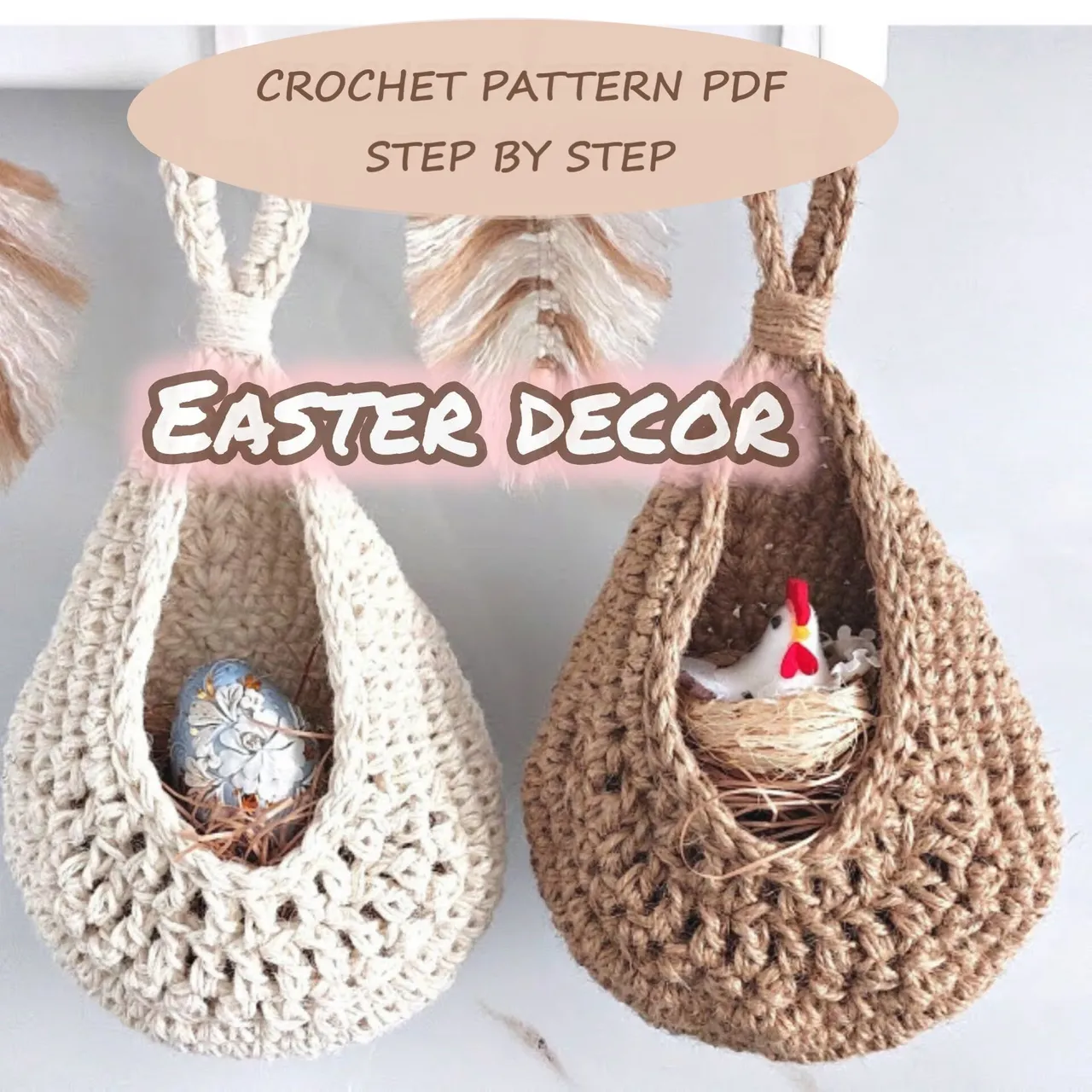 Easter kitchen decor Crochet pattern