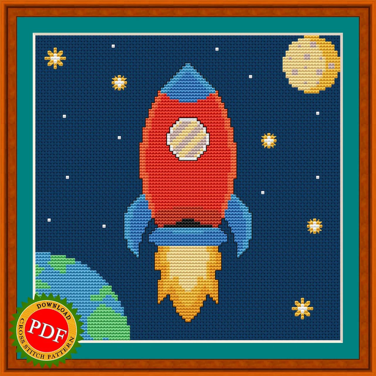 🚀 The #CosmosRocket #CrossStitchPattern is the perfect way to add some intergalactic flair to your next crafting project. This #pattern features a cute cartoon #rocket blasting off on a galactic voyage, surrounded by #stars and #planets. With a vibrant color palette and easy-to-follow instructions, this pattern will be a joy to stitch and display. Perfect for #space enthusiasts or anyone looking for a fun and whimsical design, the Cosmos Rocket #CrossStitch Pattern is sure to bring out-of-this-world charm to any room. So grab your needle and thread, and let your imagination take flight with this adorable pattern.

https://ballwool.com/products/66962