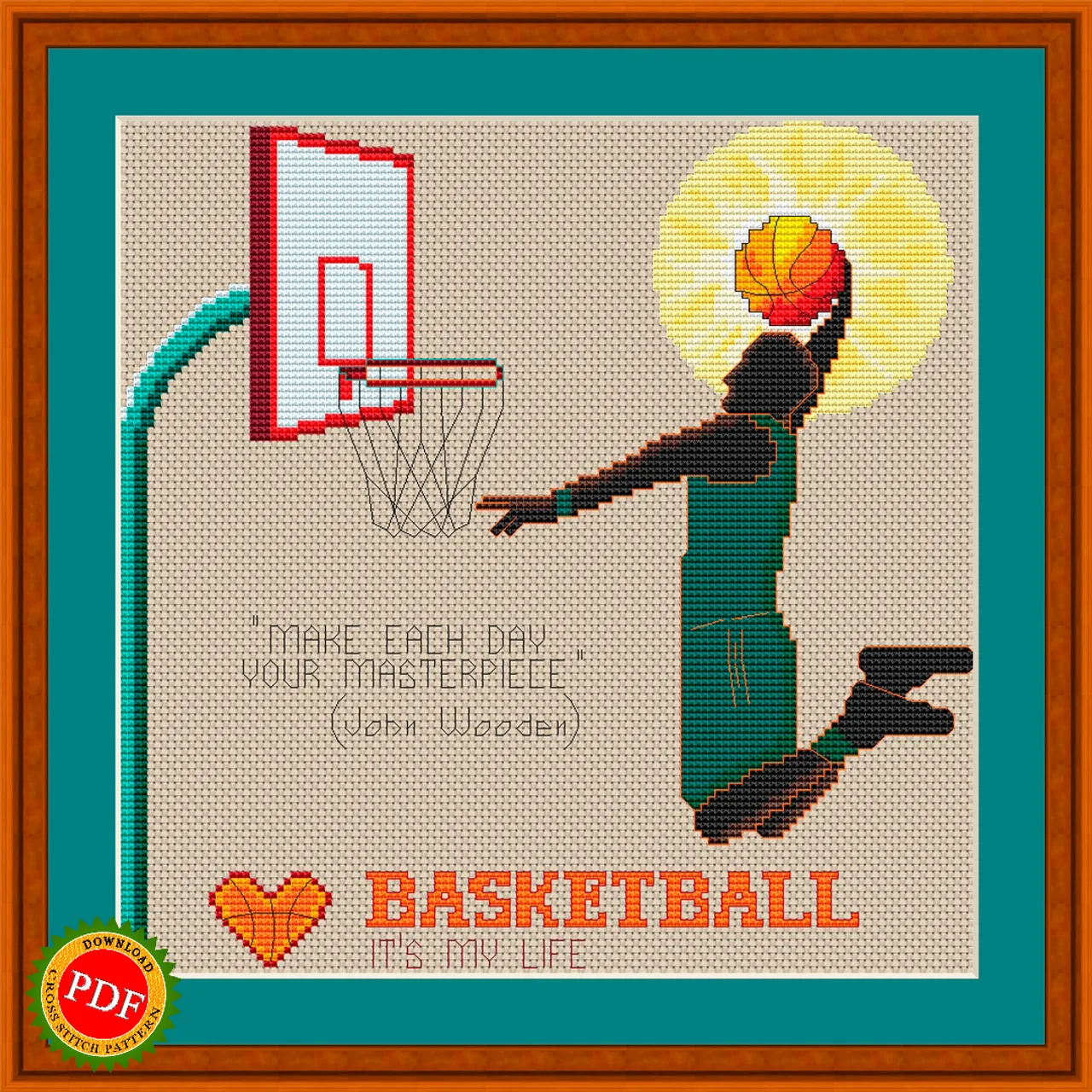 The #Basketball #CrossStitchPattern is the perfect addition to any sports fan's collection. This intricate #design features a dynamic #basketballplayer in action, capturing the spirit and energy of the #game. Create a one-of-a-kind piece of #art that showcases your love for basketball with this vibrant and detailed #pattern. Whether you display it in your home or #gift it to a fellow sports enthusiast, the Basketball #CrossStitch Pattern is sure to be a slam dunk!

🔎 https://ballwool.com/products/56932