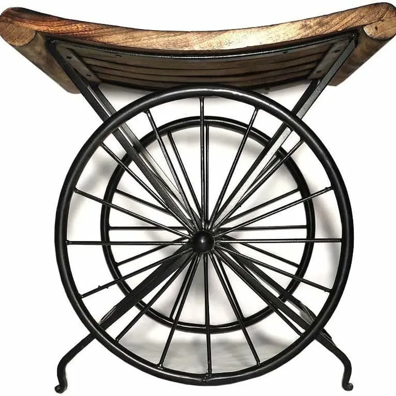 Decorative wooden-iron stool available for export.#decorative#export#instagram#woodworking#woodart#woodiron#