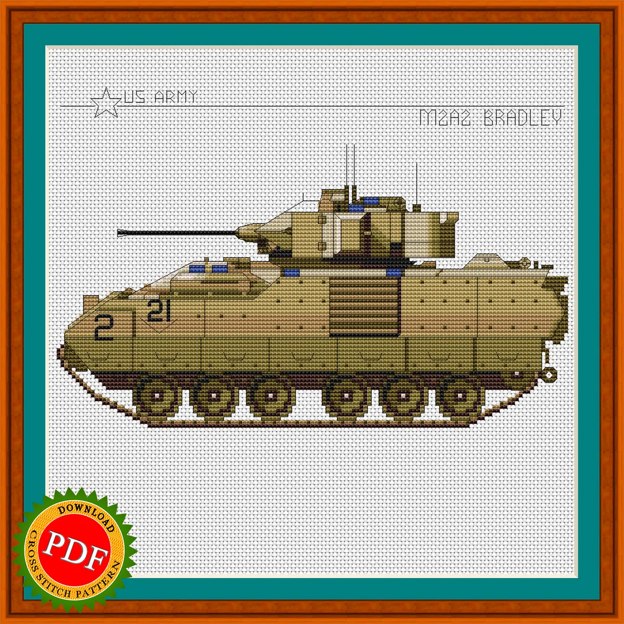 🔎 The #Bradley IFV #CrossStitchPattern is an intricate and detailed design that allows #crossstitch enthusiasts to create their own unique piece of art. Inspired by the M2 Bradley #chart, this #pattern features the iconic #militaryvehicle in all its glory. Create a stunning piece of artwork to display in your home or gift to a loved one with the Bradley IFV Cross Stitch Pattern.

🔎 https://ballwool.com/products/65732