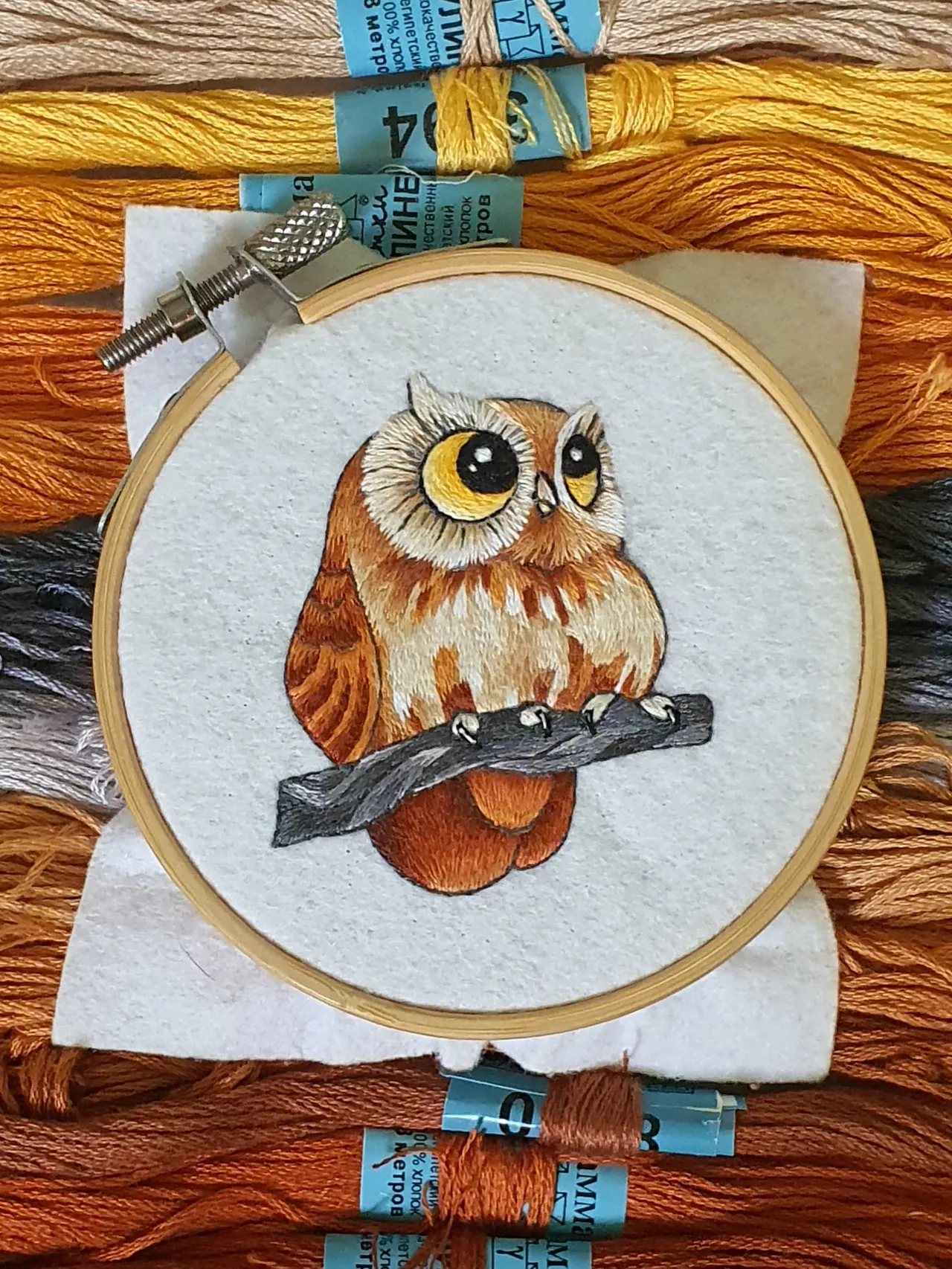 "Where is my owner?"— cries a recently fledged chick.  
I honestly reply: "There will be one!"  

In the meantime, I’m sharing with you the process of creating this cute little owl.  
Give me a like as a sign that you enjoy posts like this!