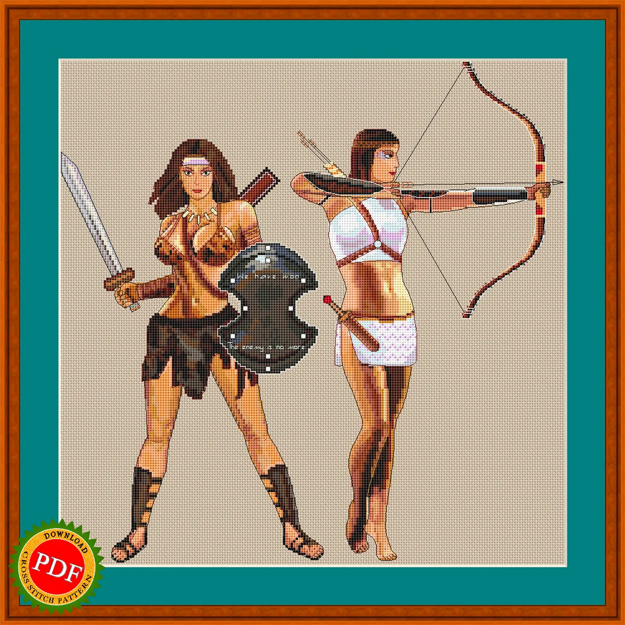 The #AmazonWarriors #CrossStitchPattern is the perfect addition to any #crossstitching enthusiast's collection. This unique #pattern features the legendary #Amazons, fierce and fearless #femalewarriors from #Greekmythology. With bold colors and detailed designs, this pattern will challenge and inspire you as you bring these legendary #warriors to life on your fabric. Whether you're a fan of #ancientmythology or just appreciate strong female figures, this #crossstitch pattern is sure to impress and make a statement. So unleash your inner warrior and embark on a stitching journey with the Amazon Warriors Cross Stitch Pattern.
š https://ballwool.com/products/58086