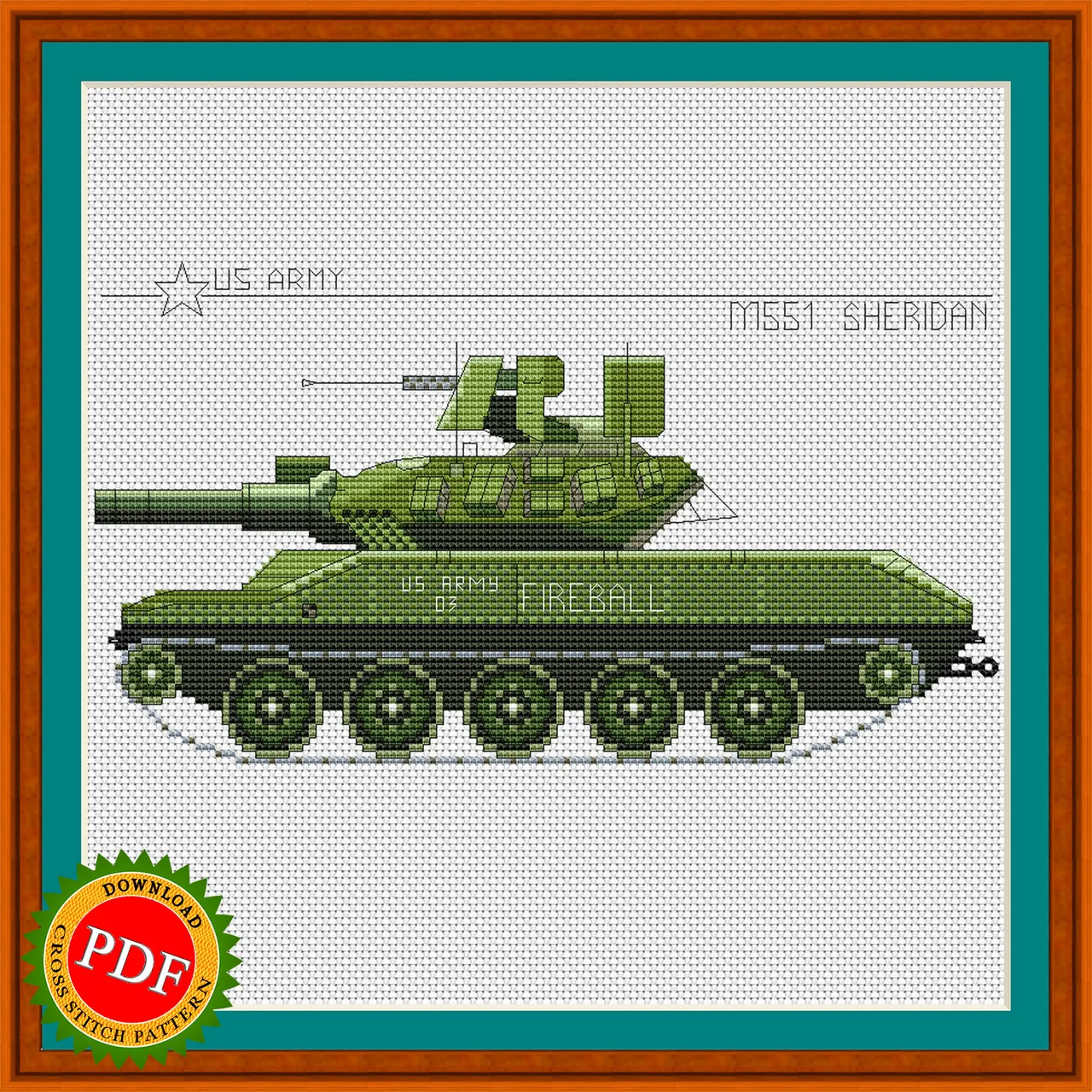 🔎 The #Sheridan #CrossStitchPattern is a unique and patriotic #design that pays tribute to the iconic American M551 #SheridanTank. This intricate #chart features a meticulous #crossstitch #pattern, making it a perfect project for experienced stitchers looking for a challenging and rewarding project. The pattern is designed to capture the impressive details of this legendary #tank, from its bold silhouette to its intricate machinery. With a durable and high-quality design, this cross stitch pattern is a must-have for anyone looking to add a touch of American pride to their stitching collection.

🔎 https://ballwool.com/products/64013