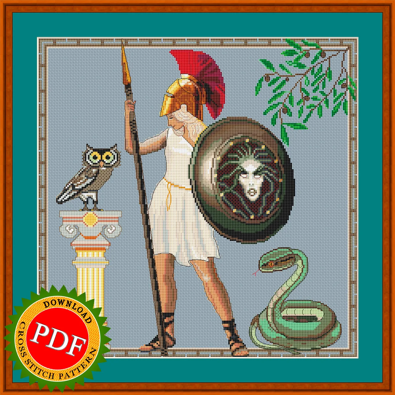 The #Athena #CrossStitchPattern features the powerful imagery of the #WarriorGoddess, also known as #Minerva in #Romanmythology. This intricate #design allows you to create a stunning piece of art that pays homage to Athena, the #Greekgoddess of wisdom, courage, and warfare. With its detailed depiction of Athena in all her glory, this #pattern is perfect for any #crossstitch enthusiast. Whether you're a fan of #Greek #mythology or simply appreciate strong and powerful female figures, the Athena Cross Stitch Pattern will add a unique touch to your home decor. Let the #warriorgoddess inspire you as you #stitch your way to a beautiful masterpiece.

🔎 https://seller.ballwool.com/products/57003