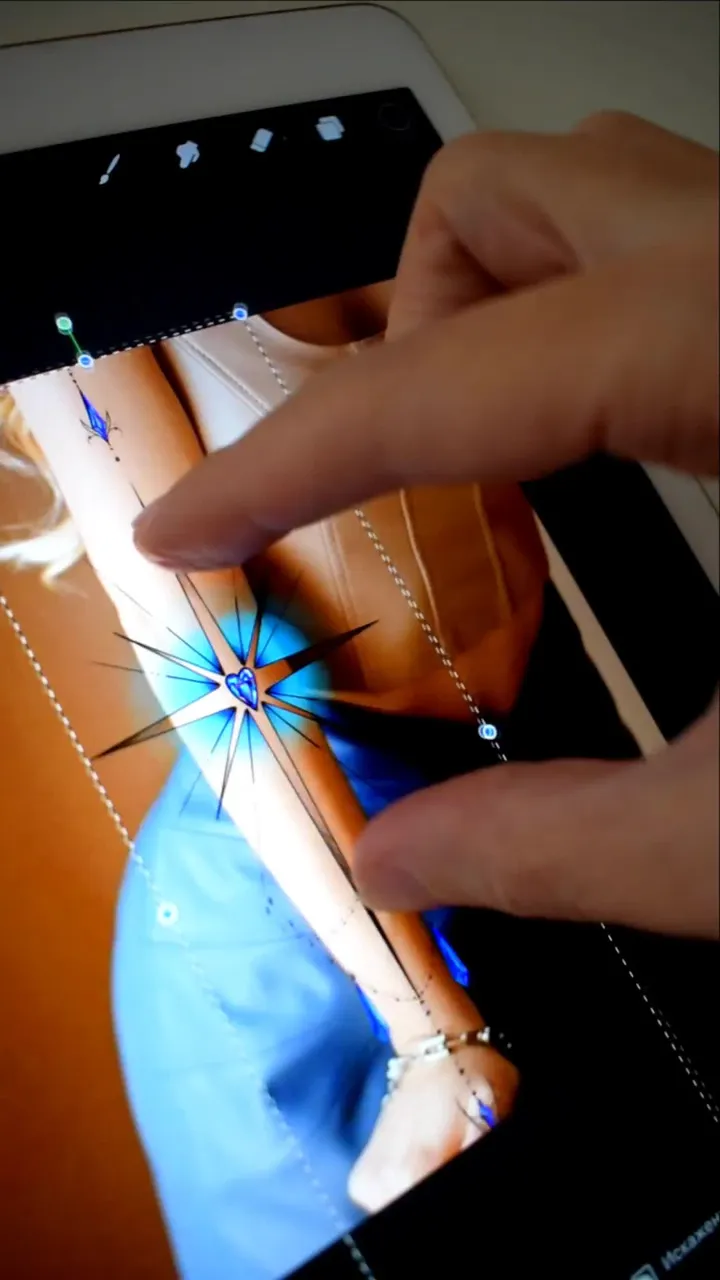 North Star Tattoo Design Idea