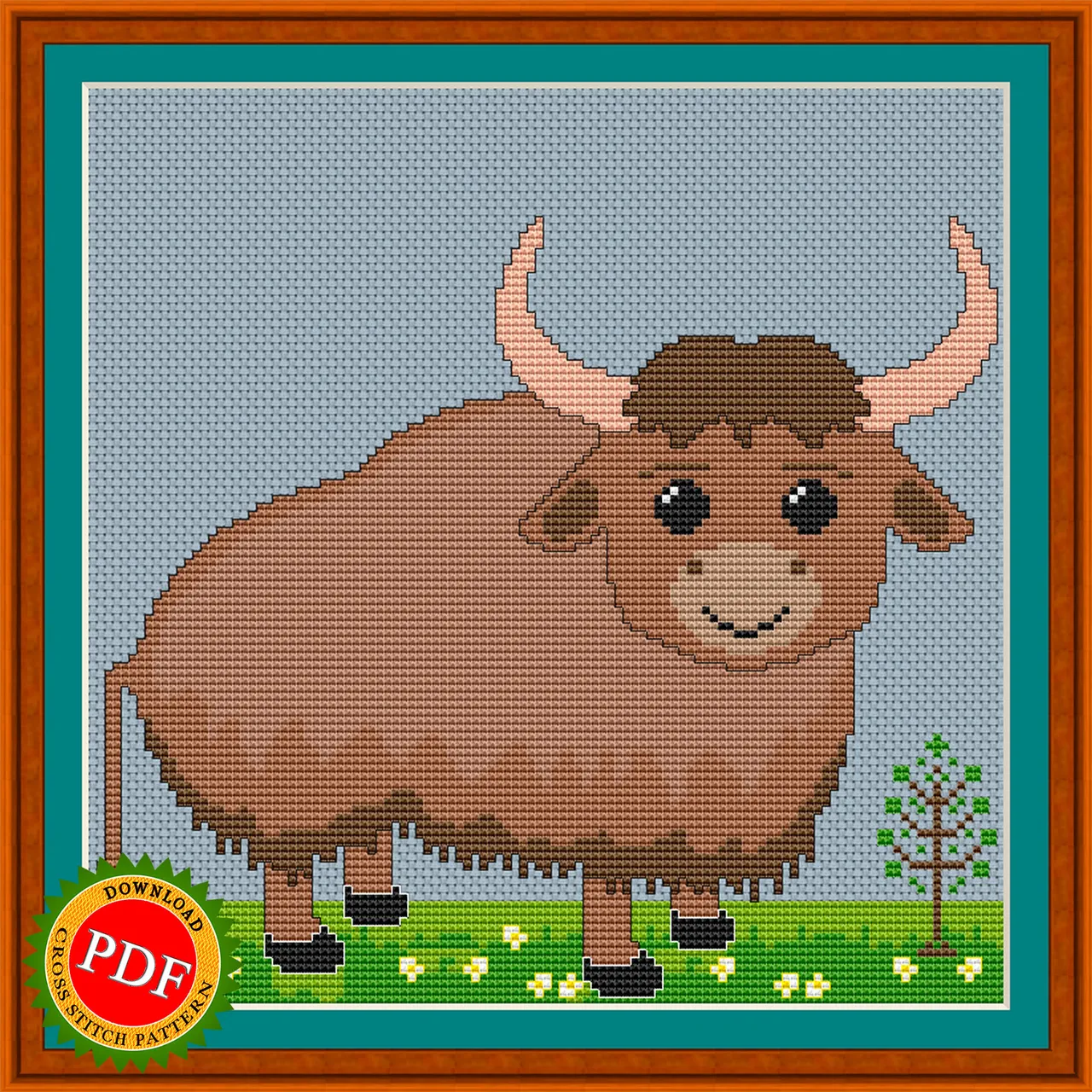 The #Yak #CrossStitchPattern features a cute yak calf #design that will bring a touch of whimsy to your stitching projects. This #chart is perfect for both experienced #crossstitchers and beginners, with easy to follow instructions and a detailed color chart. Stitch your own adorable yak calf to display on a wall, pillow, or tote bag. Just grab your needle and thread and get ready to create a charming masterpiece!

🌿 https://ballwool.com/products/68153