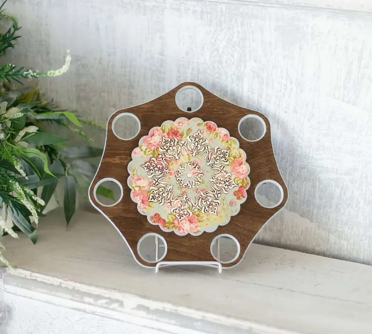 Soon the bright holiday of Easter! We have great souvenirs and decorations for you to decorate the holiday table.

Very beautiful stand for cakes and eggs. It will decorate your holiday table and a great gift for your friends and family on the bright Easter holiday.
On the stand is one big cake and seven Easter eggs.
The stand made of birch plywood has legs for a stable position on the table, the upper surface is decorated using decoupage technique. Safe matt lacquer coating.

Size:
stand diameter 28 cm / 11.02 in
stand height 3.5 cm / 1.38 in
*************************
#easter #eastercake #easteregg #handmadegifts #handpainted #handsome #greateastern #easter2019 #Easterholidays #hyggedecor #catholiceastergift