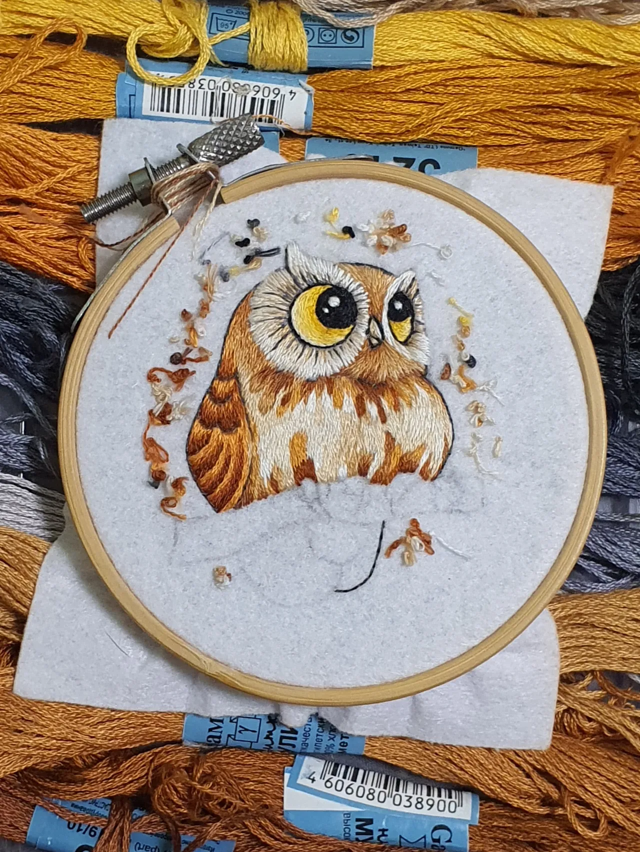 "Where is my owner?"— cries a recently fledged chick.  
I honestly reply: "There will be one!"  

In the meantime, I’m sharing with you the process of creating this cute little owl.  
Give me a like as a sign that you enjoy posts like this!