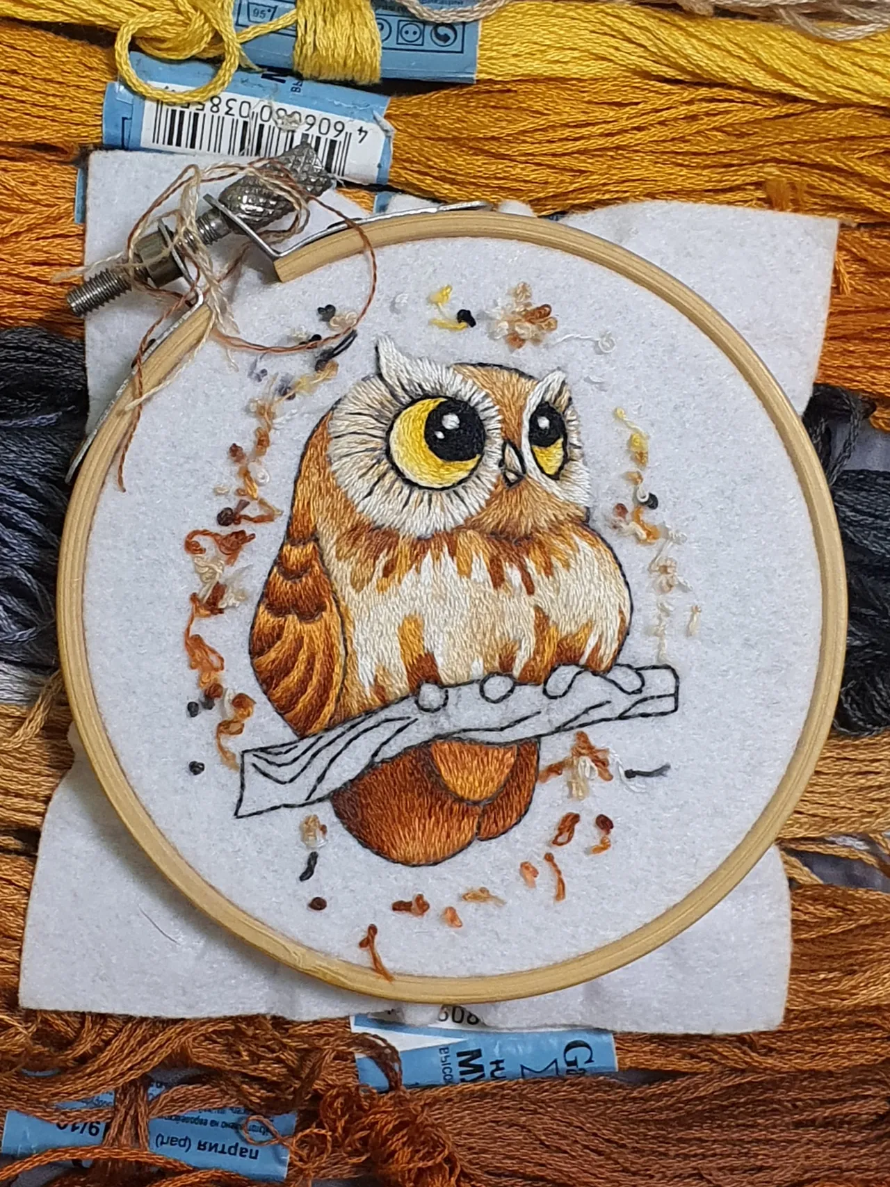 "Where is my owner?"— cries a recently fledged chick.  
I honestly reply: "There will be one!"  

In the meantime, I’m sharing with you the process of creating this cute little owl.  
Give me a like as a sign that you enjoy posts like this!