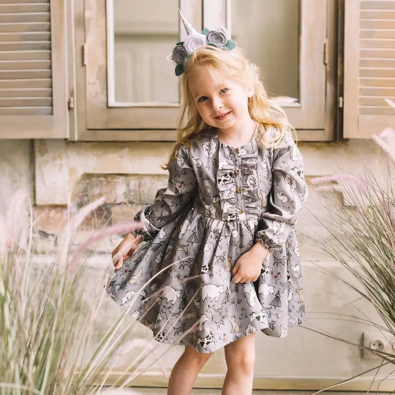 Нежное хлопковое платье «Умка»