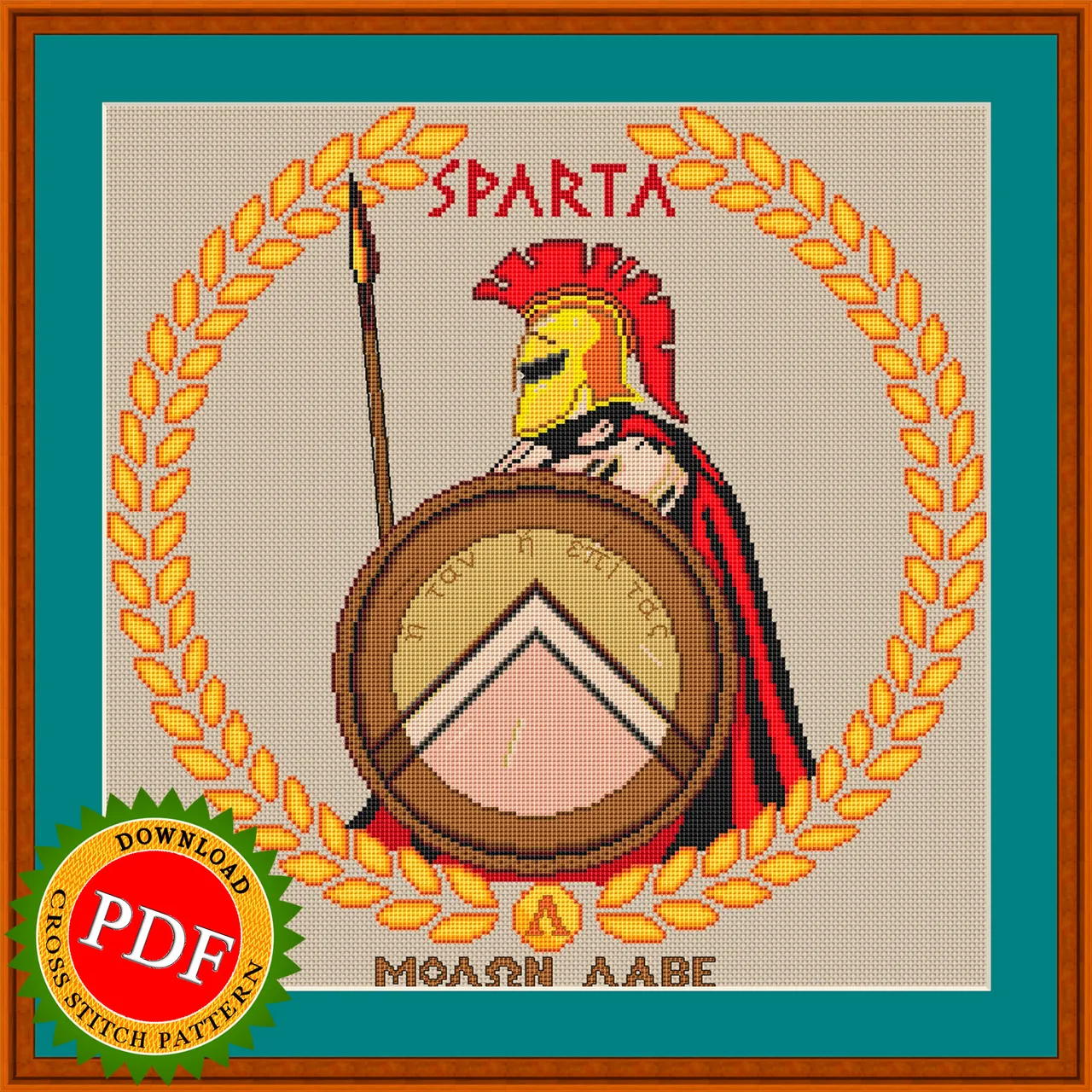 Created for needlework enthusiasts and history buffs alike, this #pattern showcases the iconic #helmet, shield, and spear of the #ancientwarrior. The intricate #stitch work will bring this powerful symbol to life, making it a stunning addition to any home decor or as a #gift for a fellow enthusiast. Perfect for experienced #stitchers and beginners looking to challenge their skills, this pattern allows you to create a one-of-a-kind piece honoring the strength and bravery of the mighty #Spartanwarrior.
🔎 https://seller.ballwool.com/products/57004