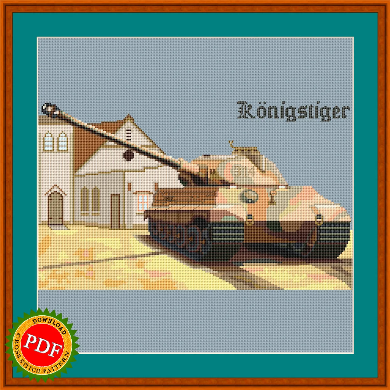 🔎 The Heavy #Tank #KingTiger #CrossStitchPattern is the perfect way to add a touch of regal #military history to your #stitching projects. This #pattern features the iconic #RoyalTiger Tank, known for its formidable firepower and superior German engineering. Crafted with attention to detail, this heavy tank design will bring a sense of power and strength to any cross stitch project. Perfect for military enthusiasts, history buffs, or anyone who appreciates intricate stitching patterns, this Heavy Tank King Tiger #CrossStitch Pattern is sure to be a treasured addition to your crafting collection.

🔔 https://ballwool.com/products/60559