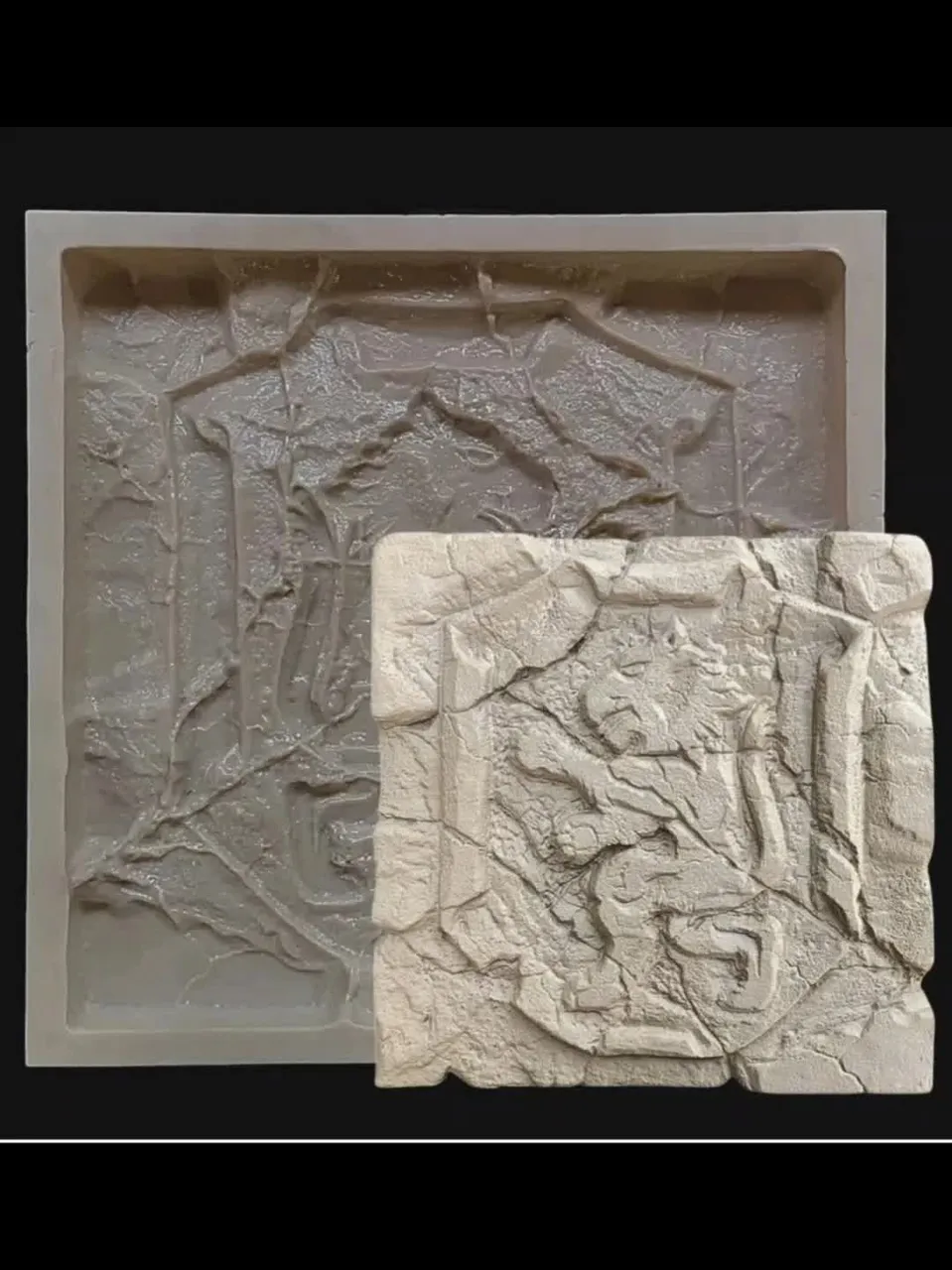 Form for panels and bas-reliefs "lion"