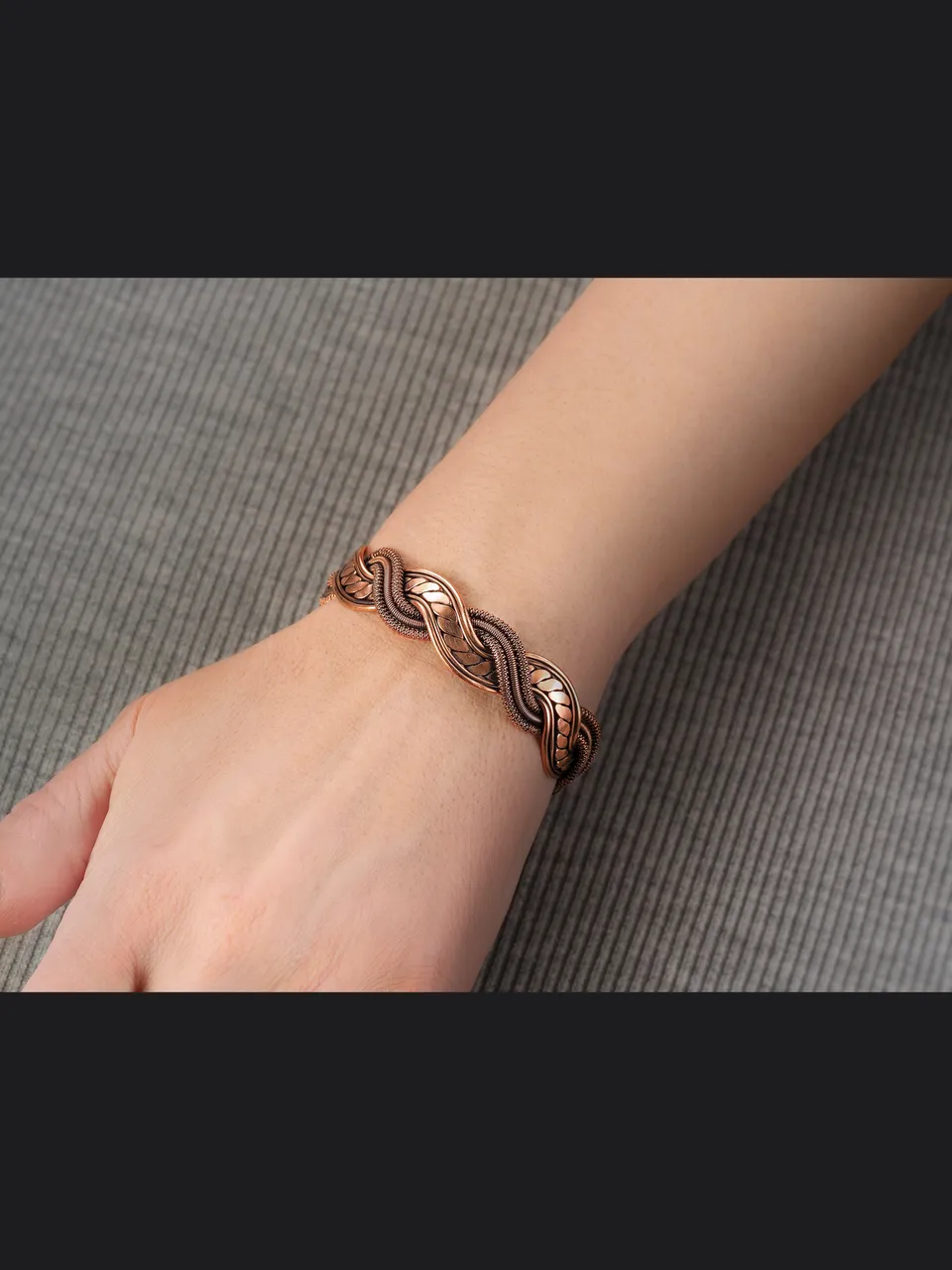 Copper wire wrapped bracelet by WireWrapArt jewelry