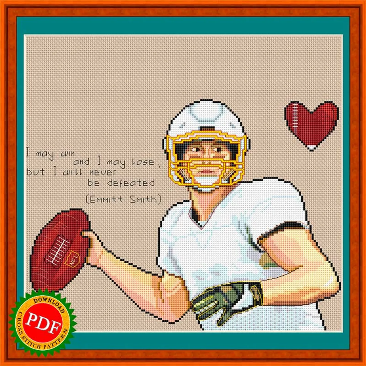 The #AmericanFootball #CrossStitchPattern featuring a #FootballPlayer is the perfect project for #sports enthusiasts and crafters alike. This #pattern allows you to create a unique and beautiful piece of art that celebrates the popular American pastime of #football. The intricate design showcases a detailed football player pose, making it the perfect addition to any #homedecor or a thoughtful #gift for a football fan. Show off your love for football with the American Football #CrossStitch Pattern.

🔎 https://ballwool.com/products/57930