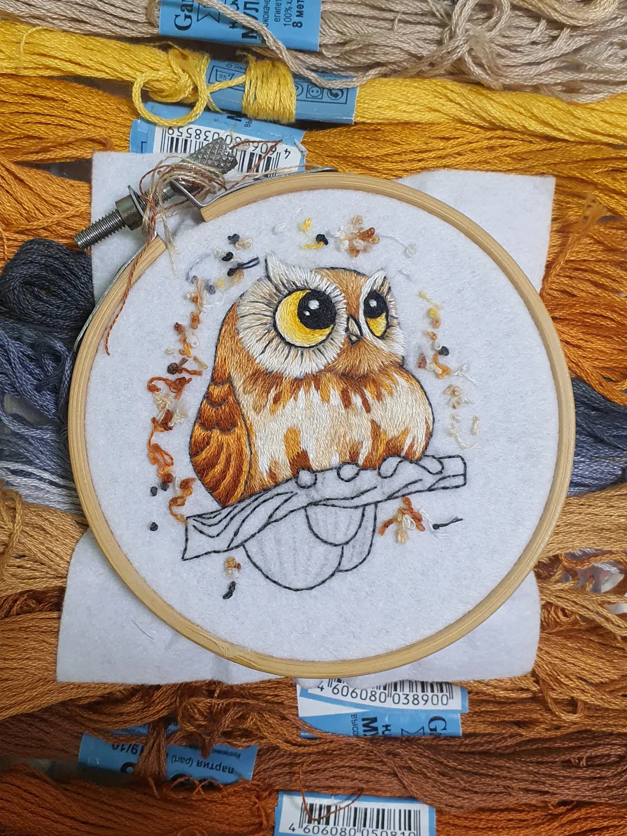 "Where is my owner?"— cries a recently fledged chick.  
I honestly reply: "There will be one!"  

In the meantime, I’m sharing with you the process of creating this cute little owl.  
Give me a like as a sign that you enjoy posts like this!