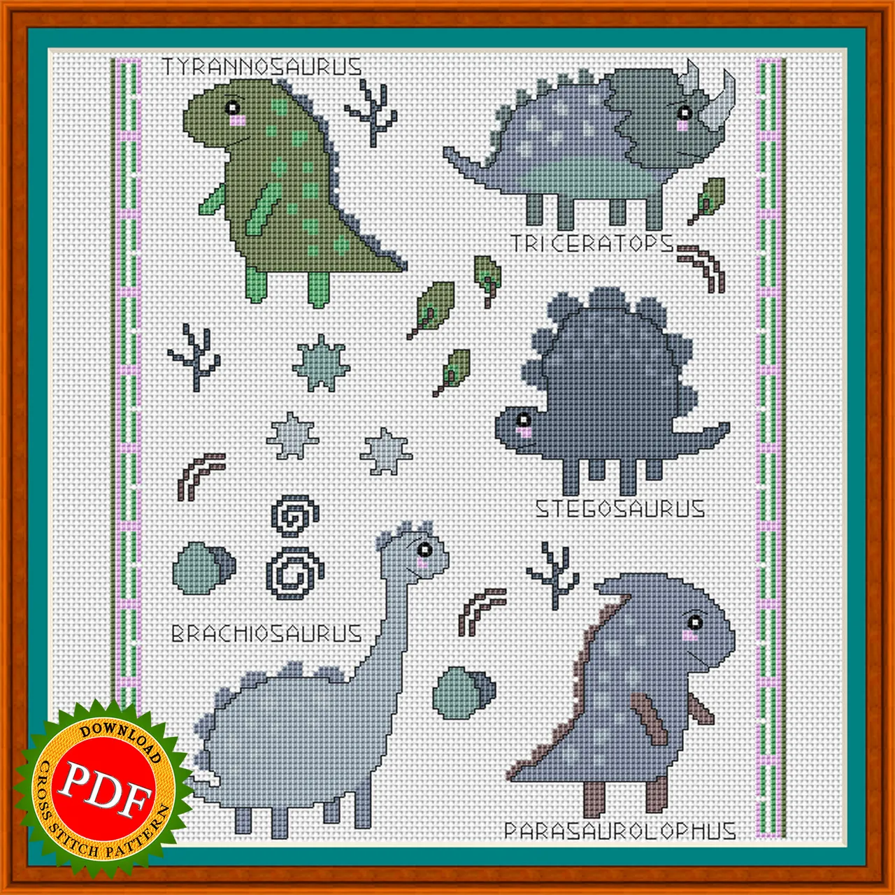 Get ready to take a trip back in time with my #Dinosaurs #CrossStitchPattern! This unique #pattern features a Mesozoic menagerie of prehistoric pals, perfect for any lover of dinosaurs. With a variety of species featured in beautiful detail, this #chart is sure to be a fun and challenging project for any #crossstitch enthusiast. Bring the prehistoric world into your home with this one-of-a-kind pattern.

🔎 https://ballwool.com/products/68850