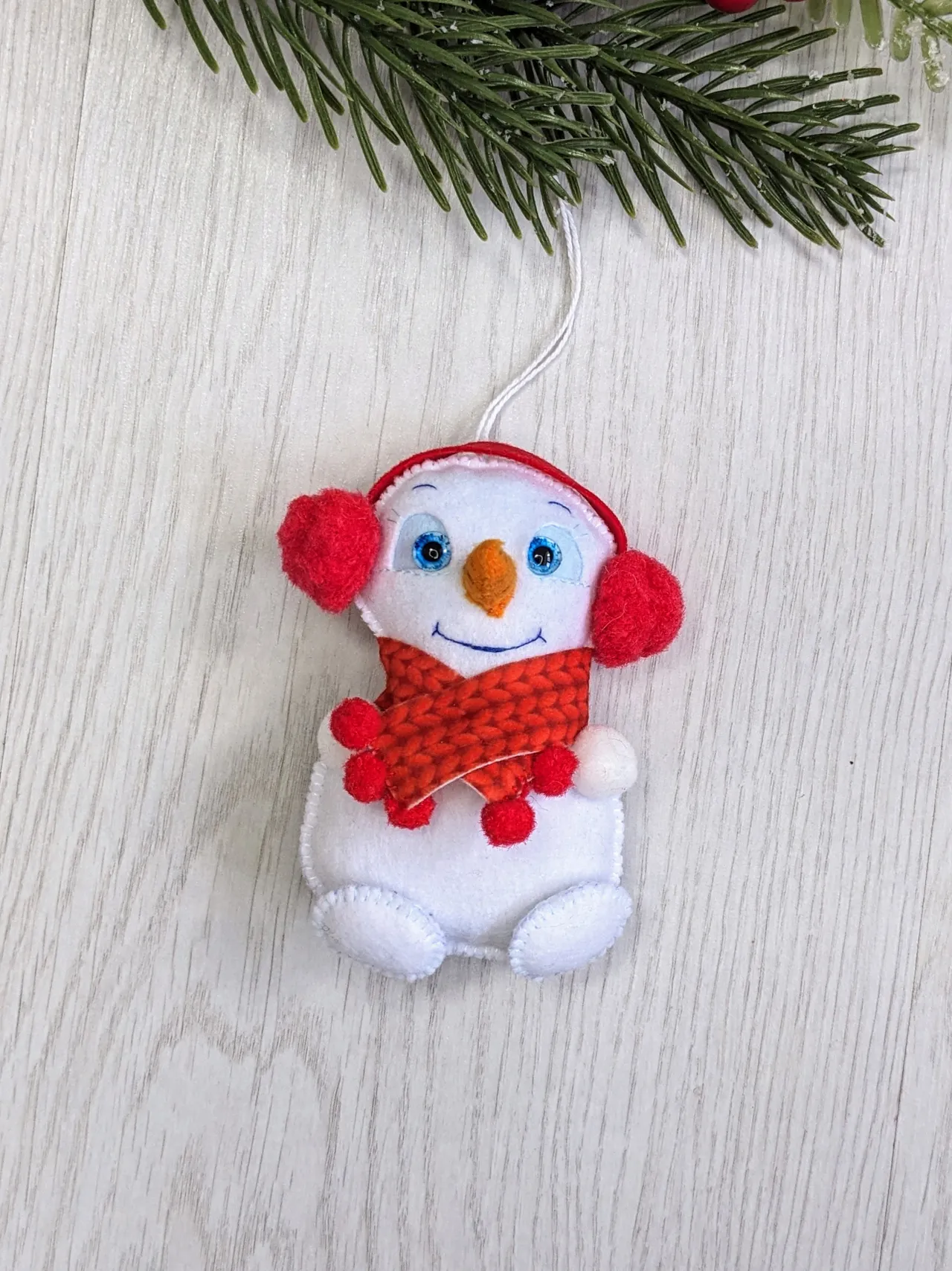 Cute felt snowman