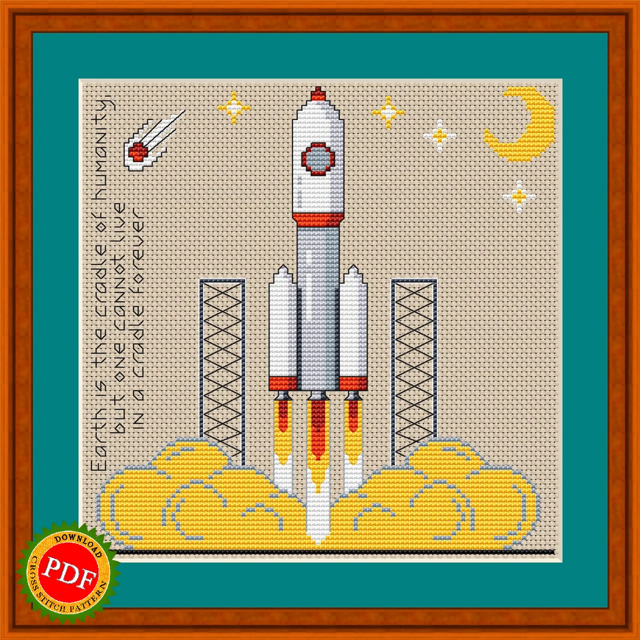 🚀 The #SpaceRocket #CrossStitchPattern features a detailed design of a powerful rocket soaring into the sky. This #pattern includes a carrier rocket and a launch pad to create a dynamic scene of a #space mission. Perfect for space enthusiasts, this #crossstitch #pattern will bring the excitement of a space launch to your needlework. With easy-to-follow instructions, you can create a stunning piece of art that captures the beauty and wonder of space exploration. Stitch your way to the stars with this Space #Rocket Cross Stitch Pattern.

🔎 https://ballwool.com/products/62426