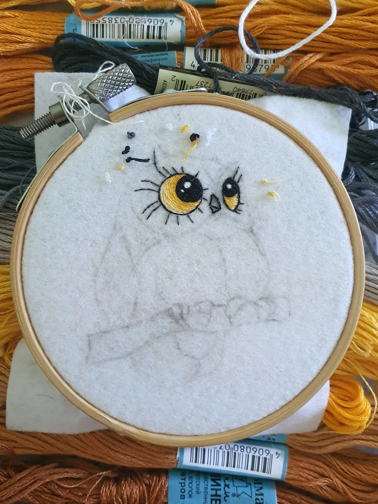 "Where is my owner?"— cries a recently fledged chick.  
I honestly reply: "There will be one!"  

In the meantime, I’m sharing with you the process of creating this cute little owl.  
Give me a like as a sign that you enjoy posts like this!