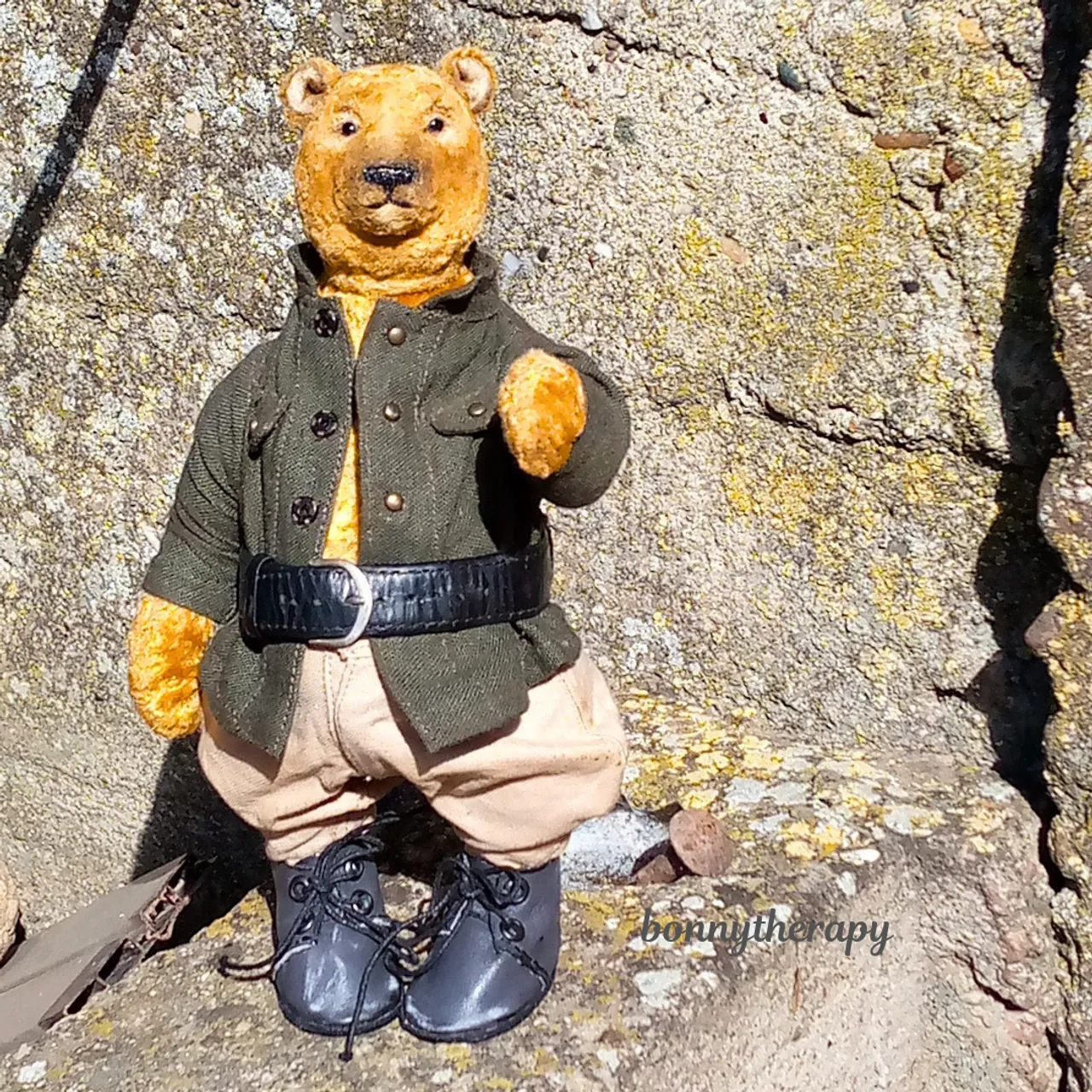 This plush bear is 9 inches (23 cm) tall, making it perfect for cuddling and display. Its intricate design sets it apart from traditional plush bears.
I hope you enjoy it.