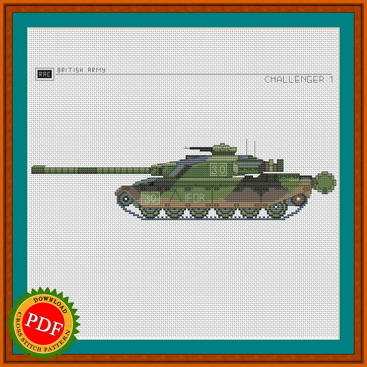 The #Challenger 1 #CrossStitchPattern is a must-have for any #military or #tank enthusiast. This finely detailed #pattern features the iconic #MainBattleTank Challenger 1, known for its impressive combat capabilities and role in various conflicts around the world. The pattern showcases the #BritishTank Challenger 1 in all its glory, capturing every intricate detail and design. This #chart is perfect for creating unique and meaningful cross-stitch projects, whether it's a gift for a loved one or a decorative piece for your own home. Take your crafting to the next level with the Challenger 1 Cross Stitch Pattern.
π https://ballwool.com/products/68317