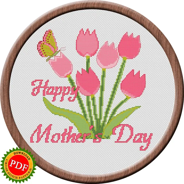 Introducing my beautiful and heartfelt #HappyMothersDay #CrossStitchPattern featuring lovely tulips! This #pattern is perfect for creating a special #gift for your #mom on #MothersDay. With vibrant and detailed tulip designs, this #crossstitch pattern is a joy to stitch and will make a stunning addition to any home decor. Show your love and appreciation for your mom with this charming and thoughtful #MothersDaygift. Celebrate the special bond between #mother and child with our Happy Mother’s Day Cross Stitch Pattern - a perfect way to say "I love you" to the most important woman in your life.

🔎 https://ballwool.com/products/57232
