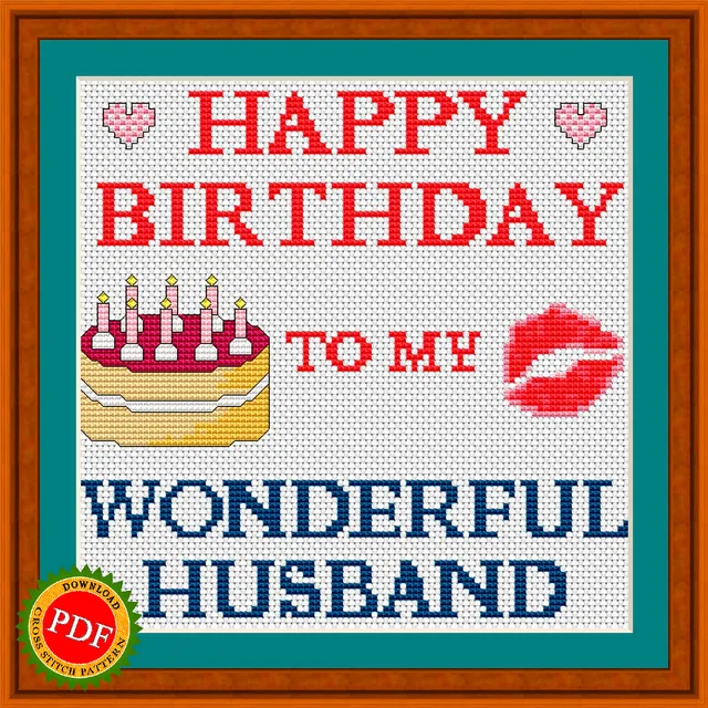 Celebrate your husband's special day with the "#HappyBirthday To My Wonderful #Husband" #crossstitchpattern! This beautiful design features a heartwarming message and intricate details, making it the perfect #gift for your beloved partner. Hang it as a heartfelt decoration or frame it as a sentimental keepsake. Show your love and appreciation for your husband with this charming #crossstitch #pattern.

🔎 https://ballwool.com/products/58141