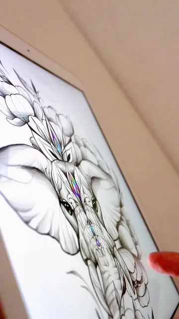 Elephant tattoo design