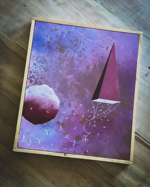 Somewhere in the other sky there is a dream chasing your thoughts  32x38cm
Available - Link in bio