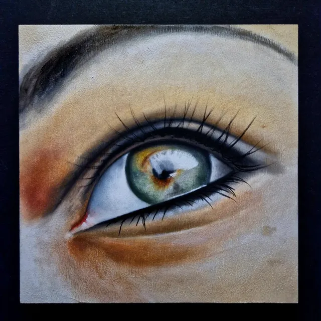 Eye: Estepfani Zamora Muzicantova
We've opened our eyes 
Oil on wood 
20x20cm 

Story of Estepfani 

Too many people are unable to dream
anymore or get a hold in their dreams and
turn them into reality. Most just let them go and "acommodate" with it. 

By doing nothing to make them real they will never know how living their dreams would make them feel. Thats just sad...
tomorrow can be to late. 

fortunately not everyone is like that and we will always have people who believe in themselves and their dreams, and will make them real. 

I am still looking for more eyes to paint, so are you interested in participating 👇🏼
https://www.debbievervoort.com/project-info