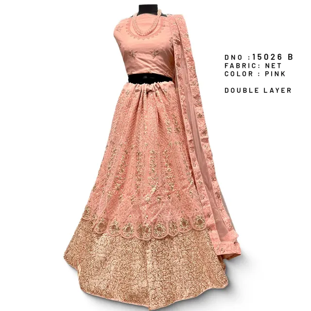 #lehenga #lehengadesign #lehengacollection #weddinglehenga #receptionlehenga #engagementlehenga #girlishlehenga #bridesmaidlehenga #pinklehenga #pinkdoublelayerlehenga