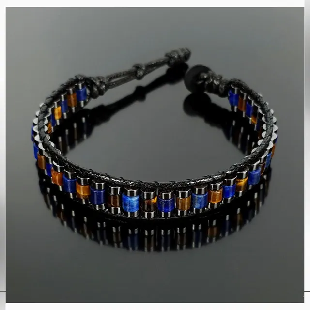 NATURAL LAPIS LAZULI & TIGER'S EYE BRACELET
Handmade Natural Gemstone Jewelry

All our design prepares according to your given size with love.

Please visit our #esty shop for order;
https://www.etsy.com/shop/SevenArtJewelry

#etsy#hematitestone#handmadejewelry#sevenartjewelry#etsysuccess#etsyshop#etsymarket#uniquedesign#qualityworkmanship#qualitystone#gemstone#lapislazuli#tigerseye#uniquedesign