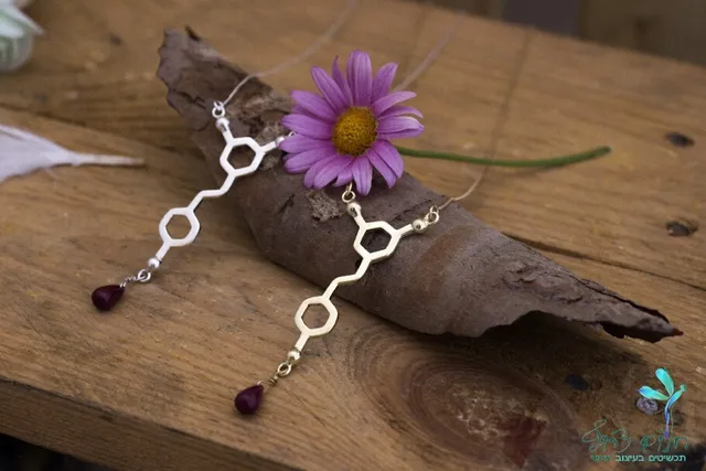 אוהבים יין?⁠
היום הוא יום המרלו הבינלאומי 🍷⁠
⁠
וקצת גאווה לאומית: חוקרים מהאוניברסיטה העברית בירושלים ואוניברסיטת אריאל מצאו בשנת 2014 זן ענבי מרלו ישראלים, המכיל כמות גדולה פי חמישה יותר מהמקובל, של רסברטרול. לטענתם, מדובר בזן הענבים המכיל את הכמות הגדולה ביותר בעולם של החומר.⁠
⁠
רסברטרול הוא פוליפנול נוגד חמצון, המצוי בזג - קליפת ענבים אדומים, יין אדום, שוקולד ועוד. הוא מתפקד בצמחים שונים כחומר הגנה במצבי חירום שונים כגון התקפה בקטריאלית או פטרייתית, התקפה על ידי חרקים, קרינה אולטרה סגולה חזקה ועוד. הוא נחשב לעתים כבעל תכונות נוגדות דלקת ונוגדות סרטן בבני אדם, ומקושר לפי דעות מסוימות לאריכות ימים.⁠
⁠
שרשרת מולקולת רסברטרול קיימת בכסף או בזהב עם נטיף אבן רובי אפריקאי 😍⁠
⁠
לכל חלום יש תכשיט⁠
⁠
https://shop.dream-smith.co.il⁠
052-3449584⁠
⁠
חלום צרוף - תכשיטים בעיצוב אישי⁠ | בית הספר לצורפות במודיעין | לימודי צורפות (גם) אונליין | סדנאות צורפות חווייתיות | מיחזור ושידרוג תכשיטי זהב⁠
⁠
#צורפות #עיצובתכשיטים #אתרחדש #מרלו #רסברטרול #נובמבר2022 #ShoppingIL #תכשיטים #טבעות #צמידים #עגילים #נזמים #שרשראות #וינטג' #תכשיטייוקרה #תכשיטיםבעבודתיד #זכרונות #אהבה #חיבורים #Merlot #resveratrol #RealJewelryMonth⁠ #InternationalMerlotDay