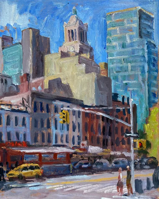 East Village/ West Village. 2 small oils from today, both enjoyable in their way. 8x10s on linen #paintingsoftheeastvillage #paintingsofgreenwichvillage #eastvillagepainter #greenwichvillagepainting #eastvillagepaintings #eastvillagepainter #eastvillageart