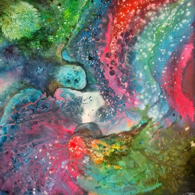 To the mind that is still
The whole universe surrenders

Universe
Natural flow series 
High flow en glow in the dark
acrylics on canvas
150x150cm
Ready to hang

Soon available on my website.
If you are interested you can always send me a p.m.

❤️ 🙏🏻 🎨