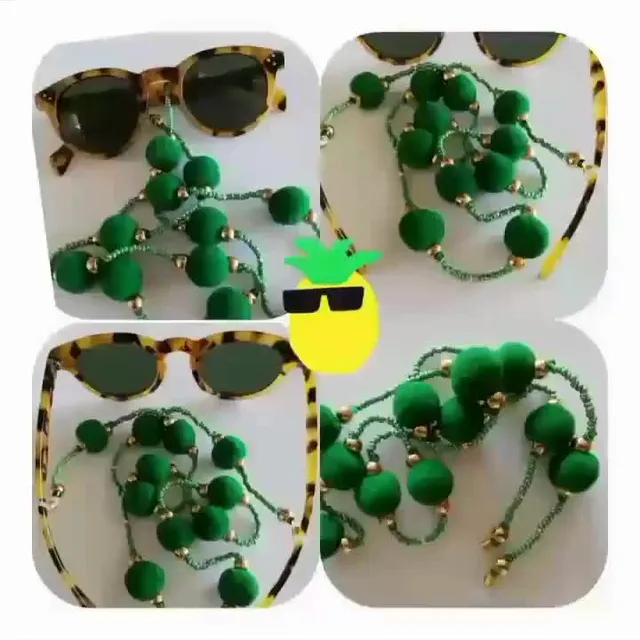 #chainglasses#brillenkette#colgantegafas#bohochain#bohemianjewel#accessoires#ponpons#portagafas#sonnenbrille#sunglasses