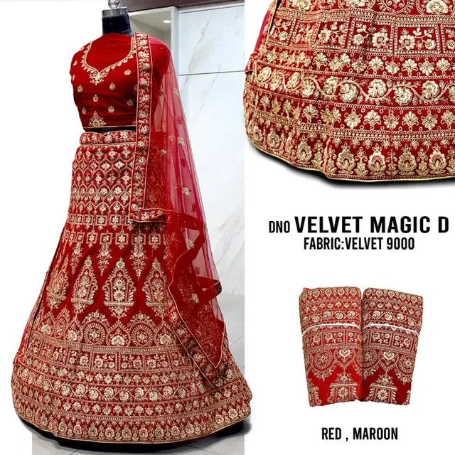 #lehenga #lehengadesign #lehengacollection #weddinglehenga #receptionlehenga #engagementlehenga #bridelehenga #bridallehenga #redweddinglehenga #redvelvetlehenga