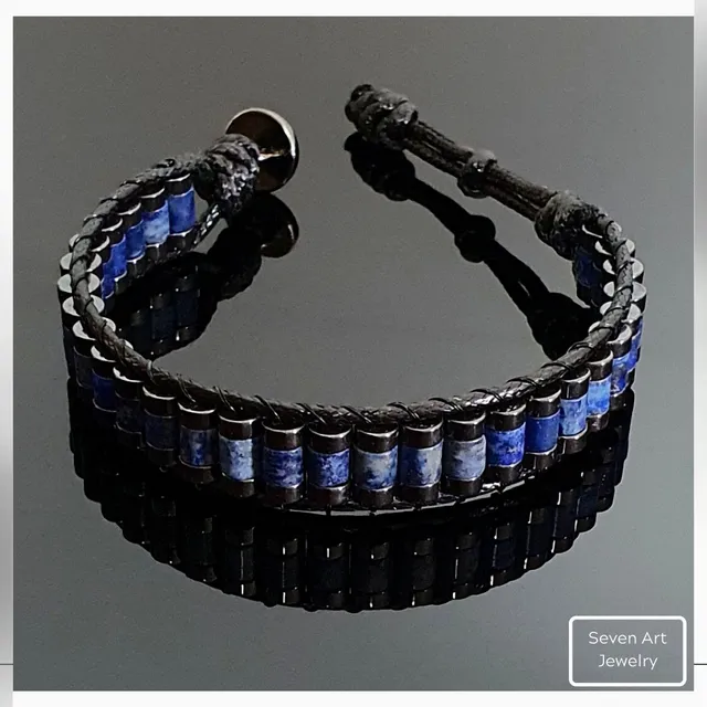 NATURAL LAPIS LAZULI BRACELET
Handmade Natural Gemstone Jewelry

All our design prepares according to your given size with love.

Please visit our #esty shop for order;
https://www.etsy.com/shop/SevenArtJewelry

#etsy#hematitestone#handmadejewelry#sevenartjewelry#etsysuccess#etsyshop#etsymarket#uniquedesign#qualityworkmanship#qualitystone#lapislazuli#navybracelet#lapislazulibracelet#hematitebracelet#etsymarket#etsycommunity