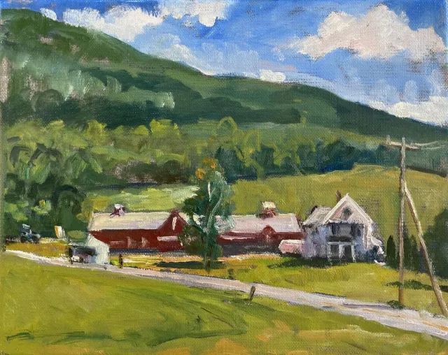 Back in the Berkshires for a bit. Here’s a happy little study of a bright early July afternoon. 8x10 on linen, available #berkshirespaintings #berkshirespainter #paintingsoftheberkshires #paintingsofwilliamstown #berkshirespleinair #newenglandpleinair
