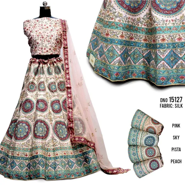 #lehengacholi #lehengacollection #lehengadesign #weddinglehenga #receptionlehenga #engagementlehenga #bridesmaidlehenga #girlishlehenga #rawsilklehenga #pinklehenga #handprinted