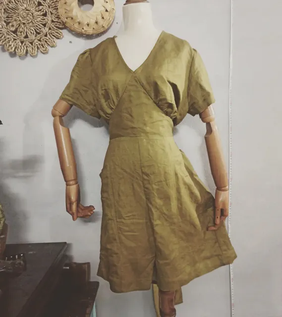 Urgent Linen jumpsuit 2XL for customers for her Birthday ☺️♥️
#plussizedresses 
#plussizefashion #customizeclothes 
#plussizejumpsuit 
#plussizebeauty