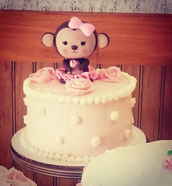 My customers are my joy. So deeply thankful to have them in my life 😊 this picture of little monkey was taken at the baby shower party 😀 #babyshower #babyshowerideas #babyshowerdecorations #babyshowergirl #monkey #monkeycake #caketopper #birthdaycaketopper #birthdaycenterpiece #babyshowercenterpiece #lovemonkey #babymonkey #etsybabyshower #polymerclay #clay #creatinganimals #loveanimals #animalfigures #cakedecorations #cakemonkey
