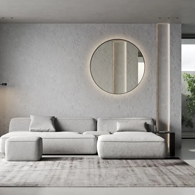 Wandspiegel mit Aluminiumrahmen und LED. Der runde Spiegel, mit integriertem Licht, beleuchtet die Wand auf sanfte Art in einem schönen Lichteffekt, fast wie der Mond bei einer Sonnenfinsternis. So entsteht stimmungsvolles und elegantes Licht. Kreisrunder Spiegel mit Aluminiumrahmen und Ambiente Beleuchtung hier technische Informationen dazu:

moderner Wandspiegel – Alu-Rahmen schwarz und integrierter LED-Beleuchtung
moderner runder Spiegel mit Alu-Rahmen schwarz matt
ø 600 mm, 700 mm, 800 mm oder ø 900 mm
mit moderner LED, Lichtfarbe 3100K, 4000 K oder 6000 K
enthält Leuchtmittel der Energieeffizienzklasse A++
Erhältlich mit den Optionen: Zusätzliches Licht, Spiegelheizung, Kosmetikspiegel zum Kleben

#Bad #Dusche #LedSpiegel #BadSpiegel #LichtSpiegel #WandSpiegel #KristallSpiegel #SpiegelSchrank #BadSpiegelLed #IkeaBadSpiegel #BadSpiegelRund #WandSpiegelBad #LEDWandSpiegel #WandspiegelMitLicht #BadSpiegelMitAblage #BadEzimmerSpiegelLicht #BadSpiegelMitBeleuchtung #LedSpiegel