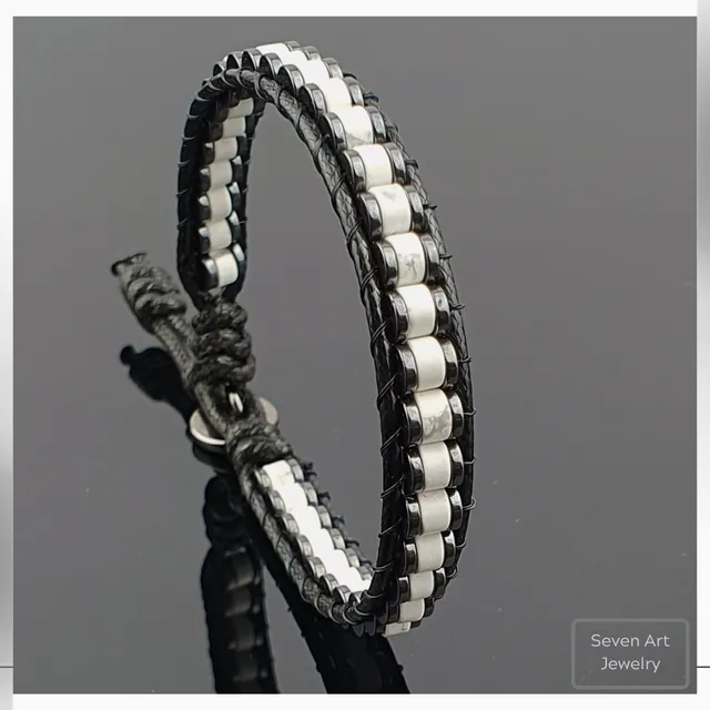 NATURAL HOWLITE BRACELET
Handmade Natural Gemstone Jewelry

All our design prepares according to your given size with love.

Please visit our #esty shop for order;
https://www.etsy.com/shop/SevenArtJewelry

#etsy#hematitestone#handmadejewelry#sevenartjewelry#etsysuccess#etsyshop#etsymarket#uniquedesign#qualityworkmanship#qualitystone#howlite#whitehowlite#howlitebeadedbracelet#specialdesignjewelry
